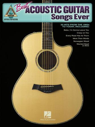 Best Acoustic Guitar Songs Ever Guitar Recorded Versions Softcover - TAB