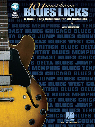 101 Must-Know Blues Licks Guitar Educational Softcover Audio Online - TAB