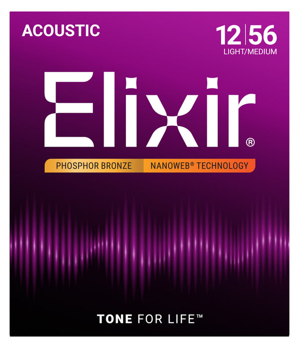 Elixer 16102 Phosphor Bronze Nanoweb 13/56