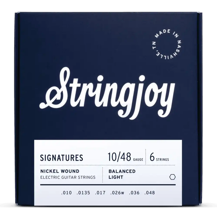Stringjoy 10-48 Balanced Light Gauge Signatures - Nickel Wound Electric Guitar Strings