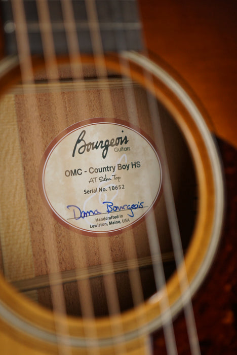 Bourgeois Country Boy Heirloom Series OM/C Sunburst Cutaway