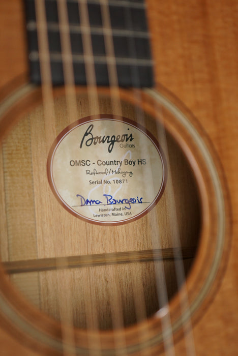 Bourgeois  Country Boy OMS-12C  Cutaway - Heirloom Series