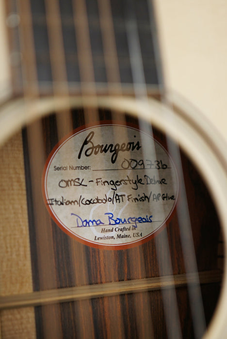 2022 Bourgeois OMS-12/C Fingerstyle Deluxe