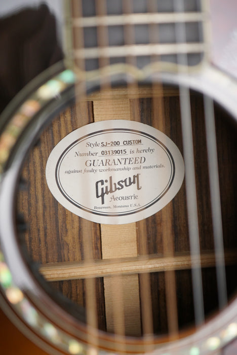2009 Gibson SJ-200 Custom w/ Abalone Purfling