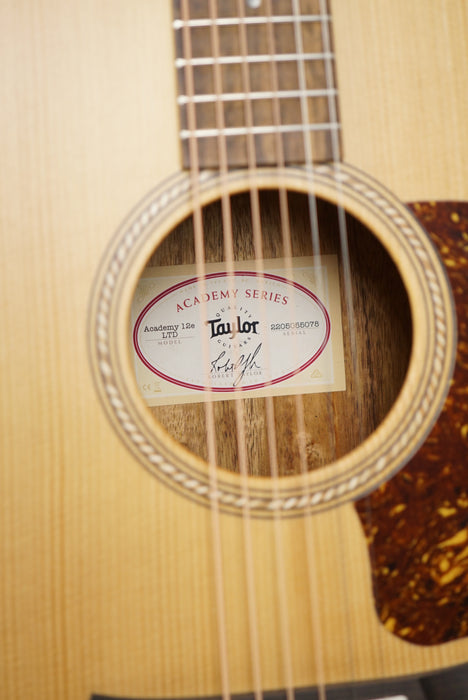 Taylor Academy 12e LTD Koa and Spruce