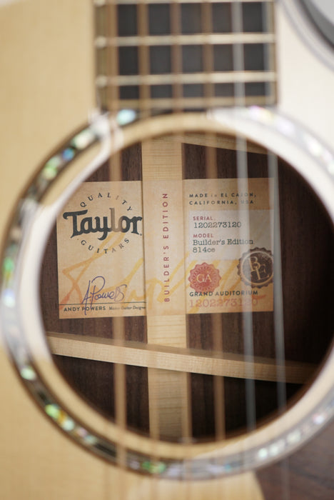 2023 Taylor 814ce Builder's Edition