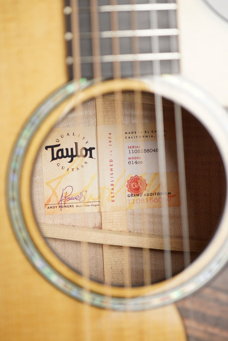 2018 Taylor 614ce V-Class Bracing