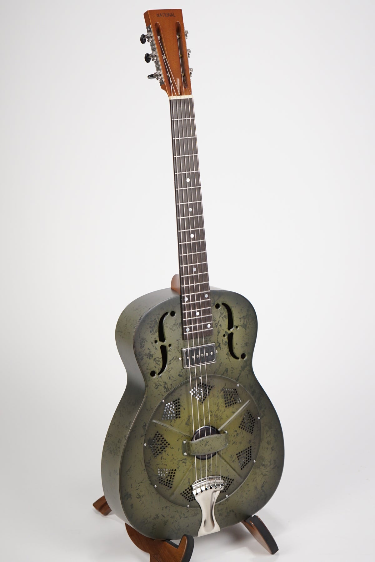 National NRP 14 Fret Deluxe B Series - Black Rust — Northern Lights Music