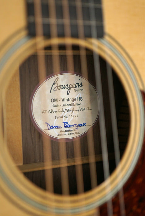 Bourgeois OM Limited Edition Brazilian Rosewood Adirondack Spruce