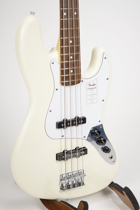 Fender Standard Jazz Bass®, Laurel Fingerboard, White Pickguard, Olympic White