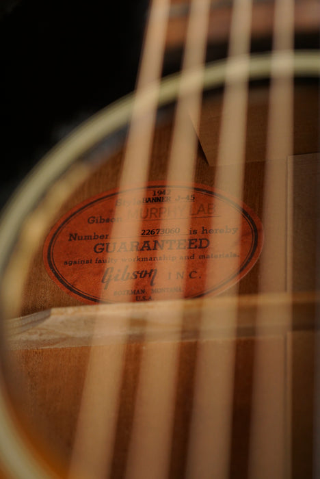 2023 Gibson Murphy Lab 1942 Banner J-45 Light Aged