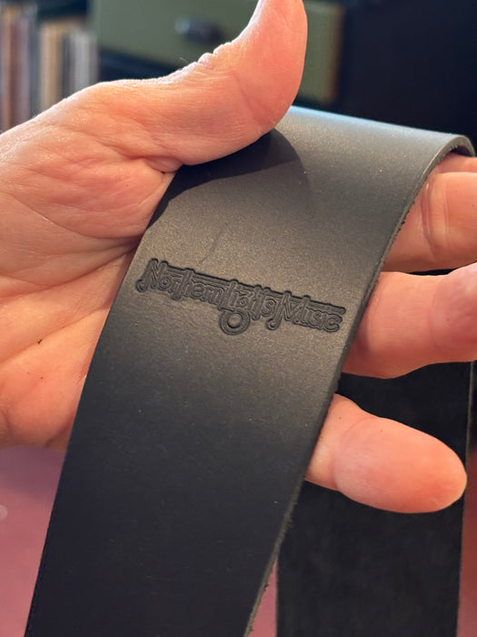 Black leather strap with Northern Lights logo