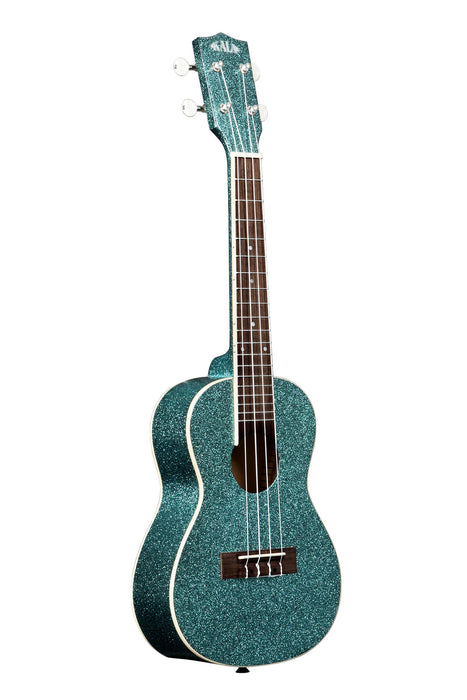 Kala  KA-SPRK-AQUA Rhapsody in Blue Sparkle Concert Ukulele