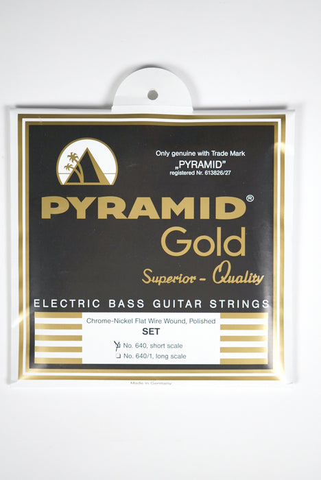 Pyramid Gold Flat Wound Bass Strings