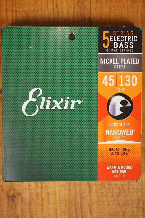 Elixer 14202 Electric Bass 5 String 45/130 Light