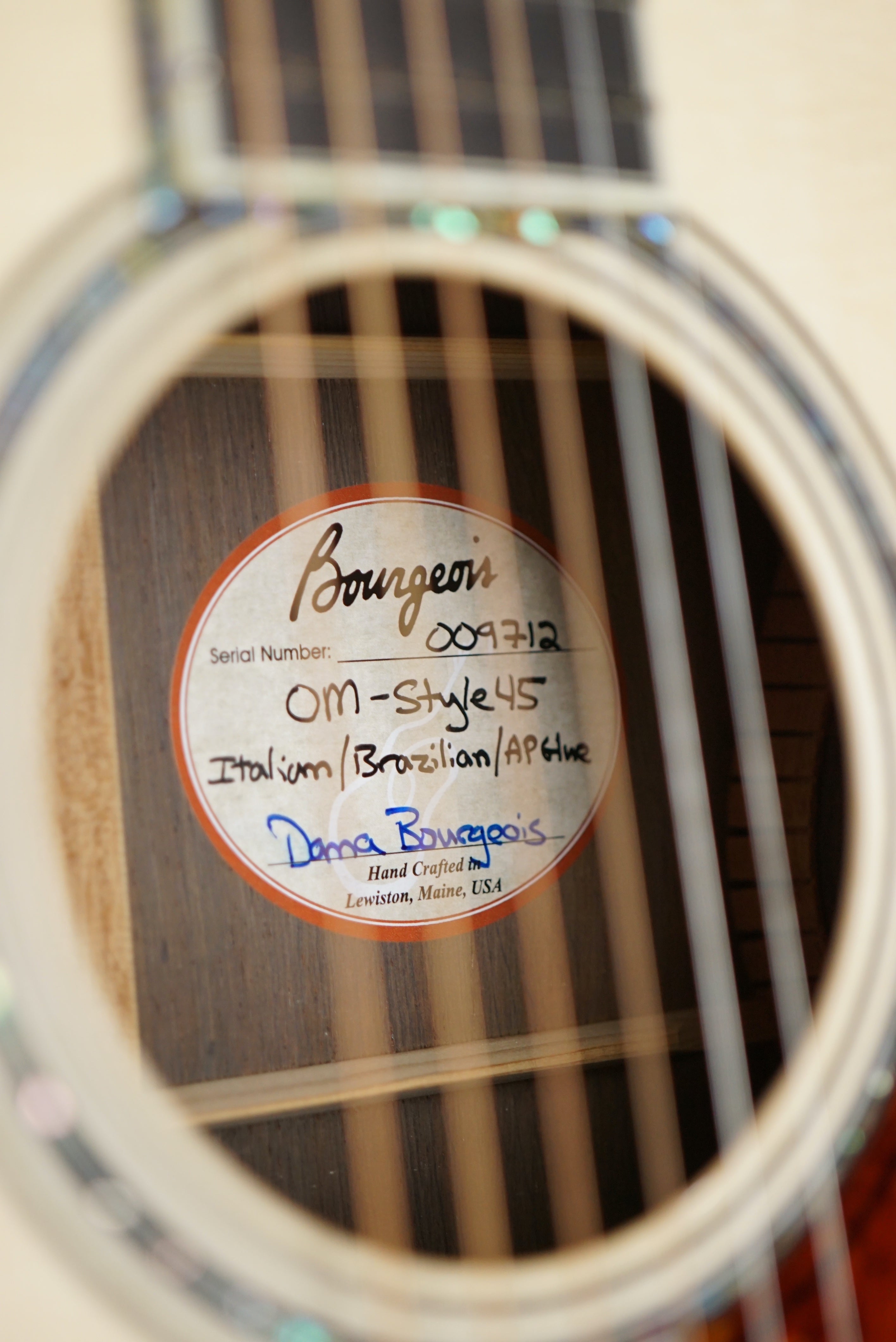 Bourgeois OM Style 45 - Master Grade Brazilian Rosewood
