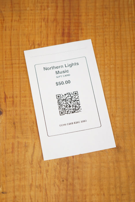 Gift Card / Certificate | Northern Lights Music