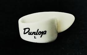 Dunlop White Thumb Pick Medium Lefty 2 pack