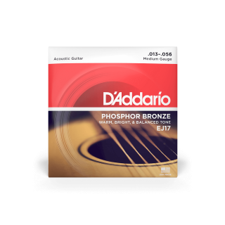 D'Addario EJ17-3D Phosphor Bronze Medium Gauge .013/.056- 3 pack